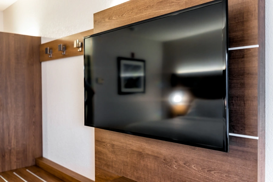 Technician‑installed TV in modern interior